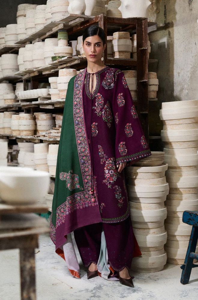 Lawn-3PC Embroidered Shirt With Digital Printed Jauqard Dupatta-5119
