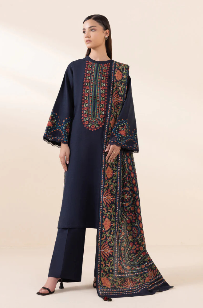 Lawn-3PC Embroidered with Digital Printed Jacquard Dupatta-5116
