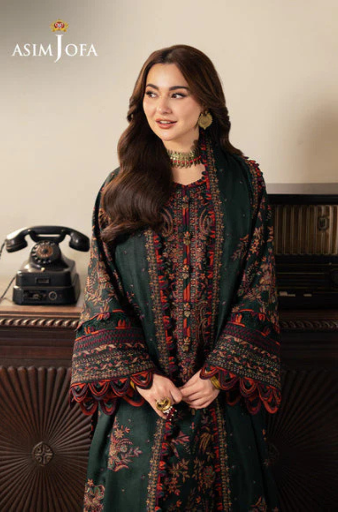 Lawn 3PC Embroidered With Chiffon Embroidered Dupatta-5084