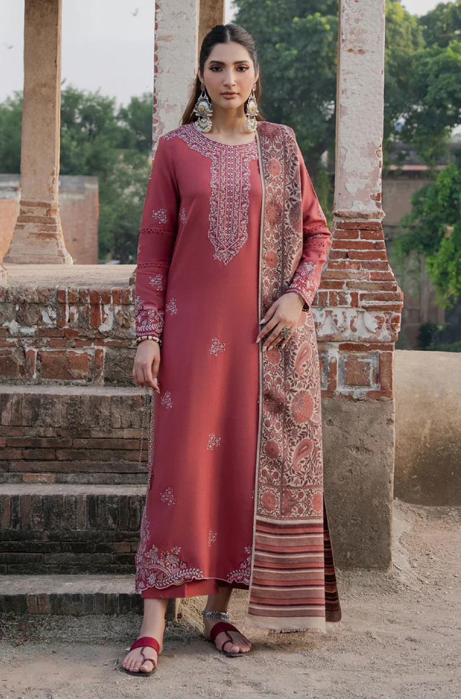 Lawn-3PC Embroidered Shirt with Digital Printed Jacquard Dupatta-5053
