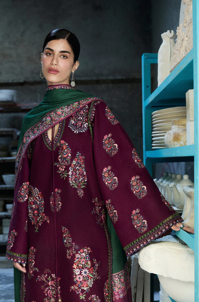 Lawn-3PC Embroidered Shirt With Digital Printed Jauqard Dupatta-5119