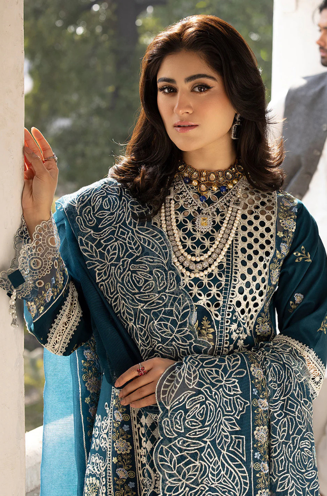 MAHNOOR | 3 PC LUXURY LAWN EMBROIDERED