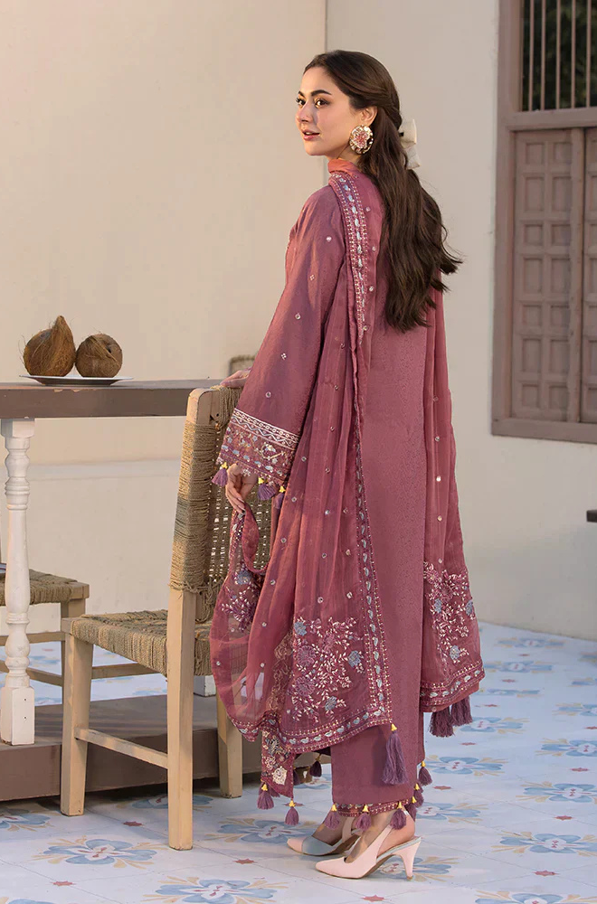 Lawn-3PC Embroidered Shirt with Chiffon Embroidered Dupatta- 5064