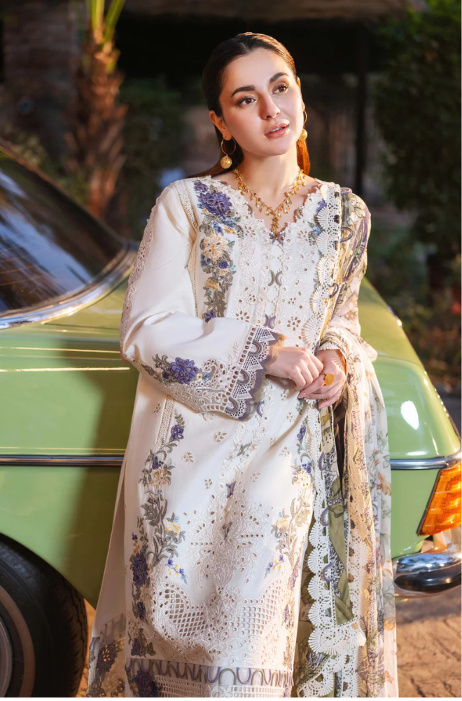 Lawn-3PC Embroidered Shirt with Digital Printed Jacquard Dupatta-5180