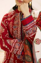 3PC Lawn Embroidered Shirt With Printed Jauqard Dupatta-5154