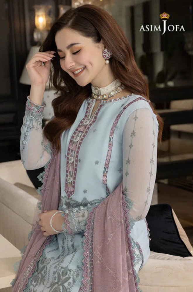 Lawn 3PC Embroidered With Chiffon Embroidered Dupatta-5156