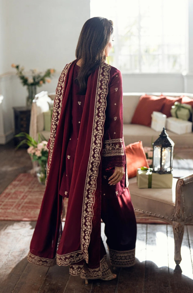 Lawn-3PC Embroidered Shirt With Embroidered Cotton Viscose Dupatta-5169