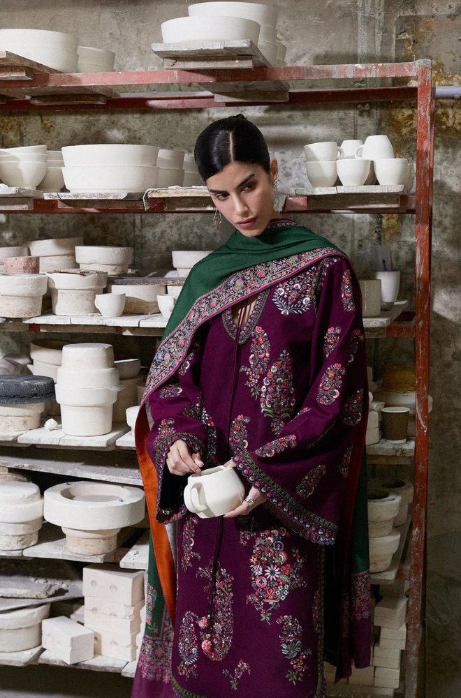 Lawn-3PC Embroidered Shirt With Digital Printed Jauqard Dupatta-5119