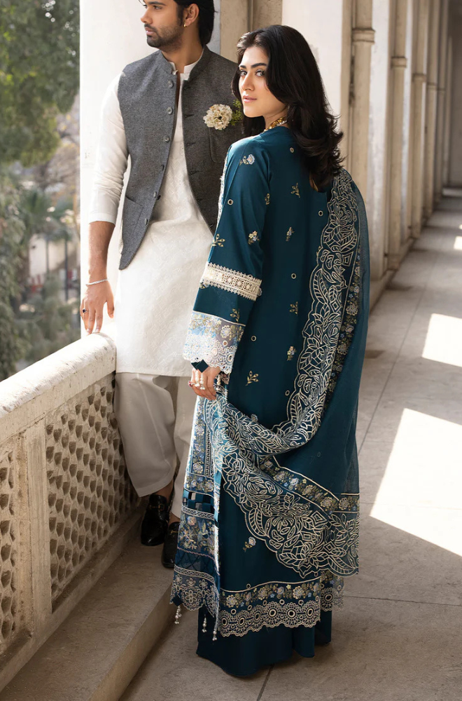 MAHNOOR | 3 PC LUXURY LAWN EMBROIDERED