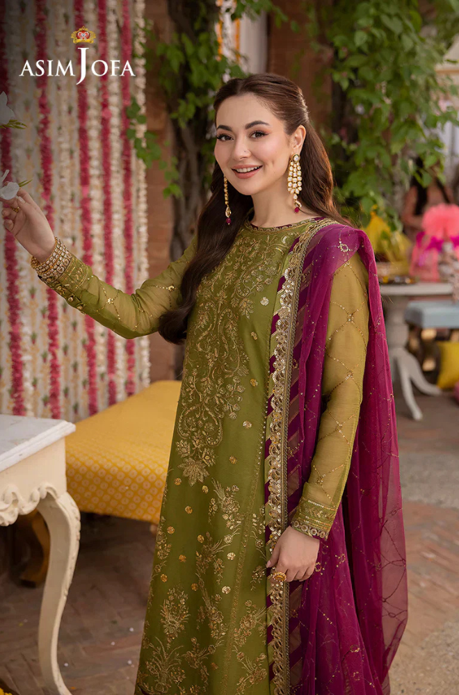 Lawn 3PC Embroidered With Chiffon Embroidered Dupatta-5020