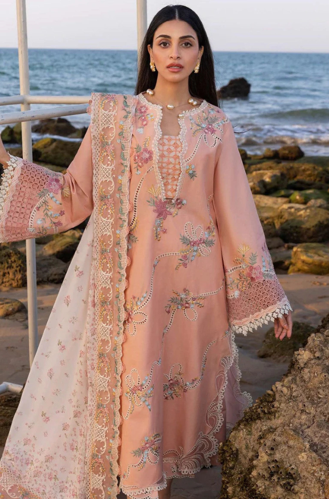 CRIMSON 3PC LAWN UNSTITCHED EMBROIDERED Code:4028
