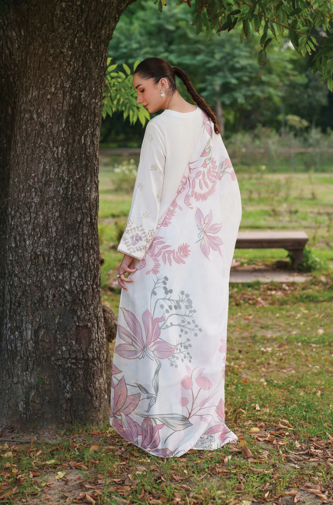 Lawn-3PC Embroidered With Digital Printed Jacquard Dupatta-5158