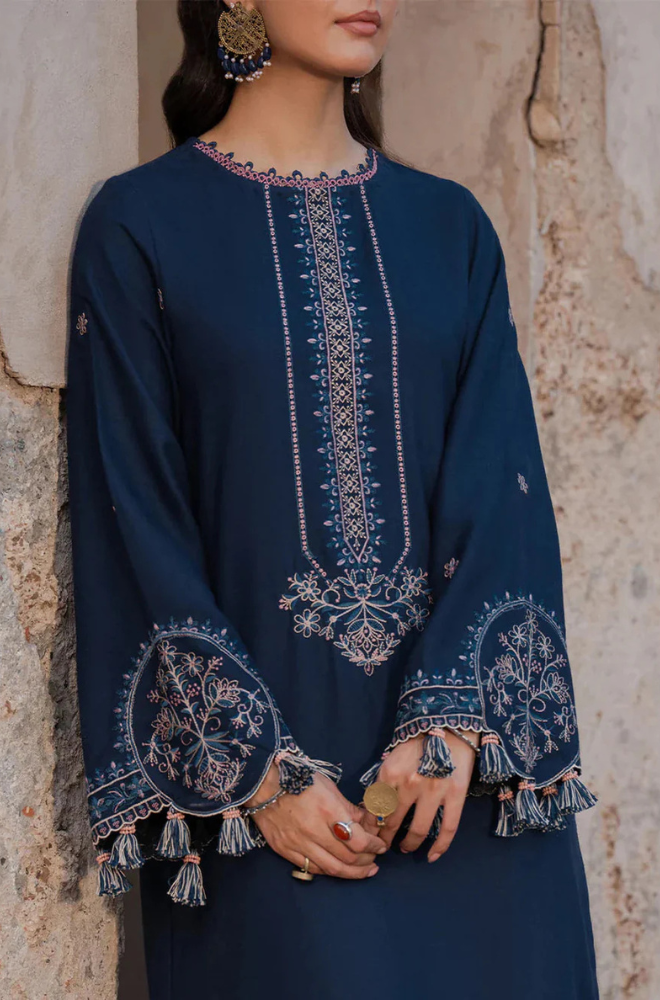 Lawn-3PC Embroidered Shirt With Digital Printed Jauqard Dupatta-5054