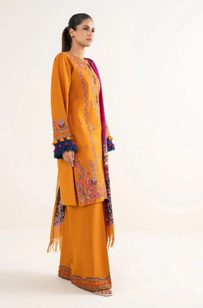 Lawn-3PC Embroidered with Digital Printed Jacquard Dupatta-5126