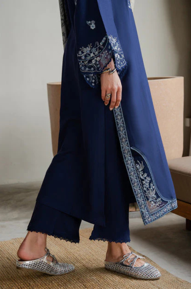 Lawn-3PC Embroidered Shirt With Digital Printed Jauqard Dupatta-5001