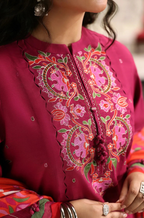 Lawn 3PC Embroidered with Digital Printed Jacquard Dupatta-5092