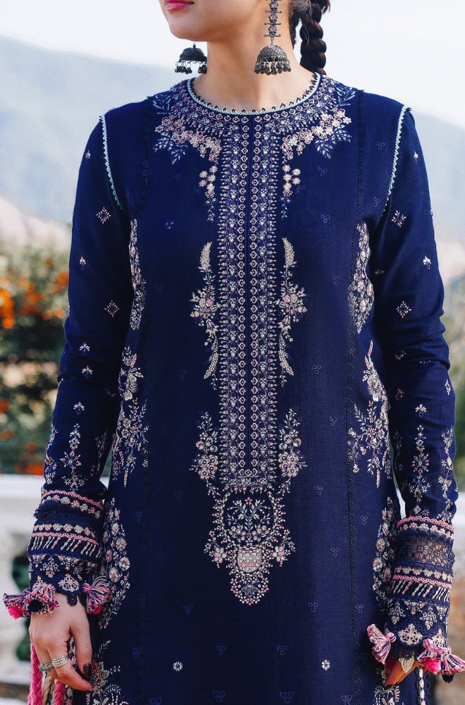 Lawn 3PC Embroidered with Digital Printed Jacquard Dupatta-5161
