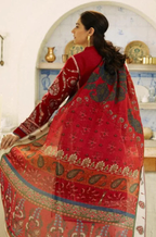 3PC Lawn Embroidered Shirt With Printed Jauqard Dupatta-5154