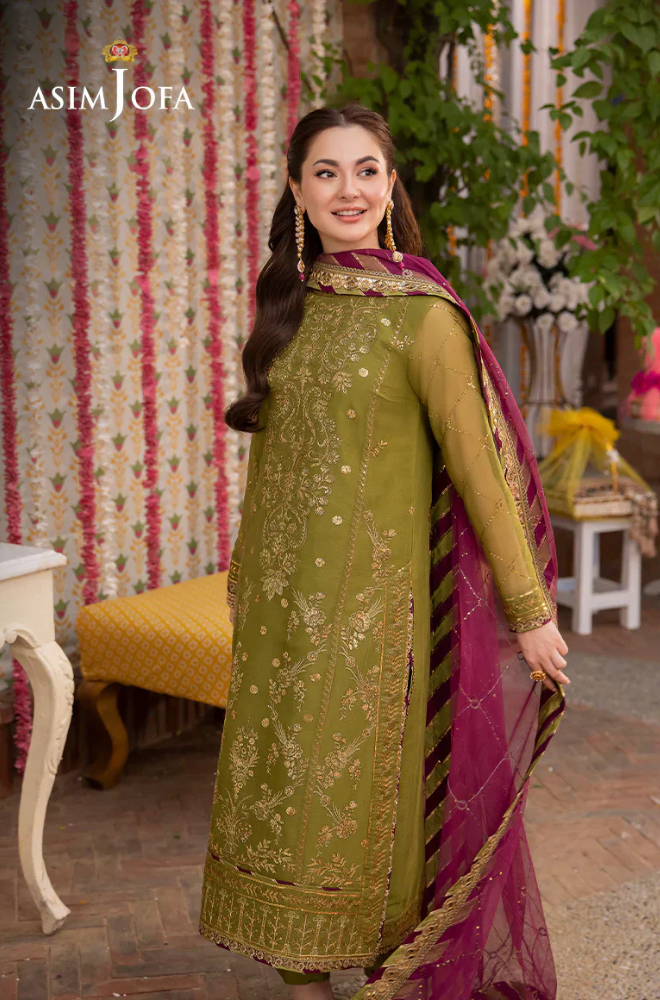 Lawn 3PC Embroidered With Chiffon Embroidered Dupatta-5020