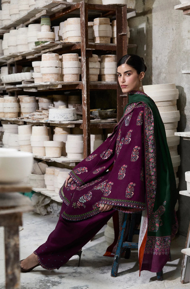 Lawn-3PC Embroidered Shirt With Digital Printed Jauqard Dupatta-5119