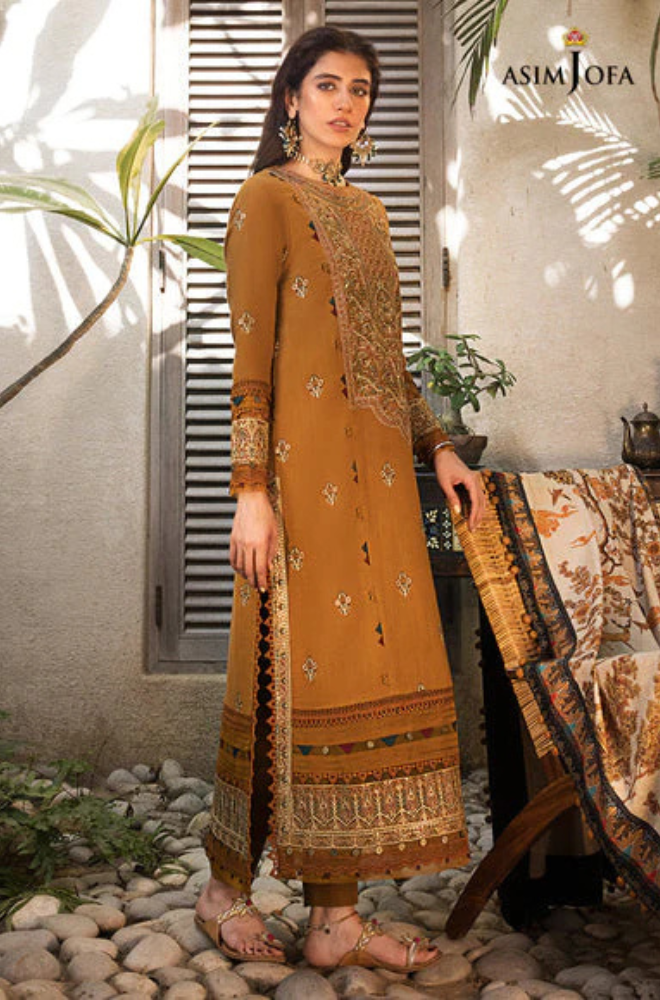 Lawn-3PC Embroidered Shirt With Digital Printed Jauqard Dupatta-5139