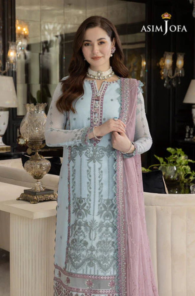 Lawn 3PC Embroidered With Chiffon Embroidered Dupatta-5156
