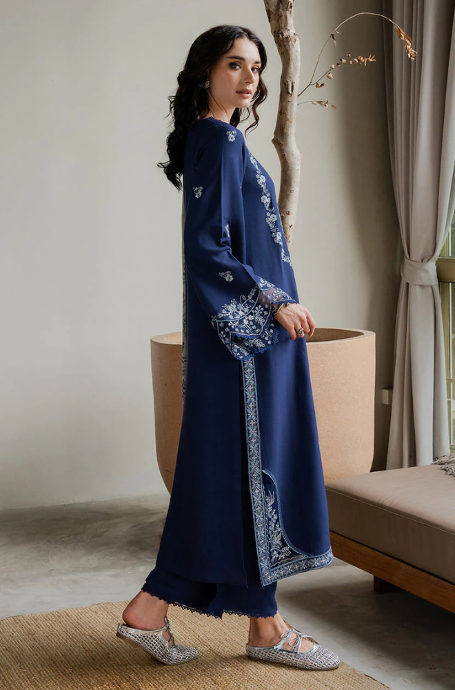 Lawn-3PC Embroidered Shirt With Digital Printed Jauqard Dupatta-5001