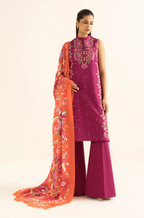 Lawn 3PC Embroidered with Digital Printed Jacquard Dupatta-5092