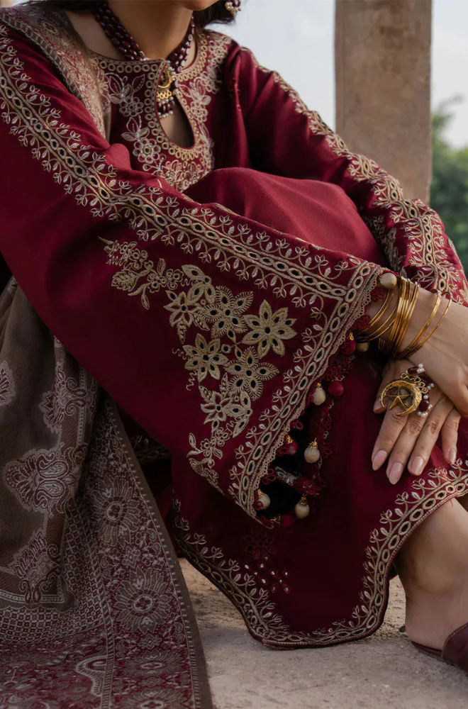 Lawn-3PC Embroidered Shirt With Digital Printed Jauqard Dupatta-5114