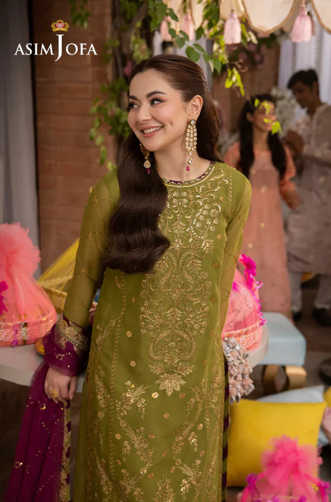 Lawn 3PC Embroidered With Chiffon Embroidered Dupatta-5020