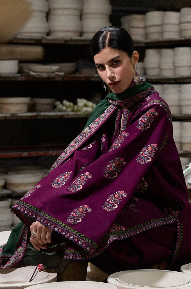 Lawn-3PC Embroidered Shirt With Digital Printed Jauqard Dupatta-5119