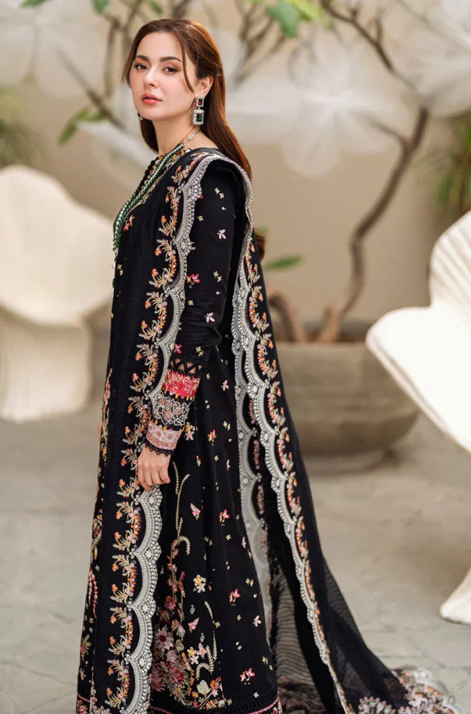 Lawn-3PC Embroidered Shirt with Organza Embroidered Dupatta-5176