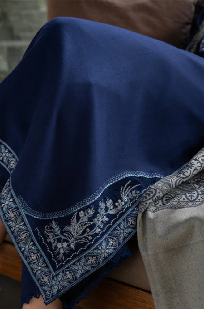 Lawn-3PC Embroidered Shirt With Digital Printed Jauqard Dupatta-5001