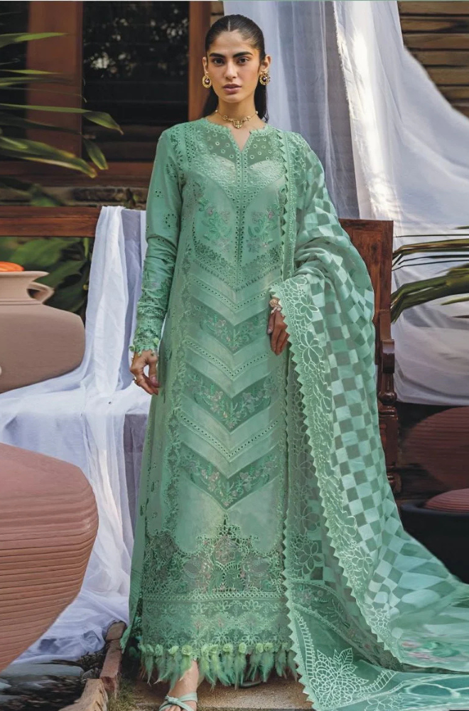 CRIMSON 3PC LAWN UNSTITCHED EMBROIDERED